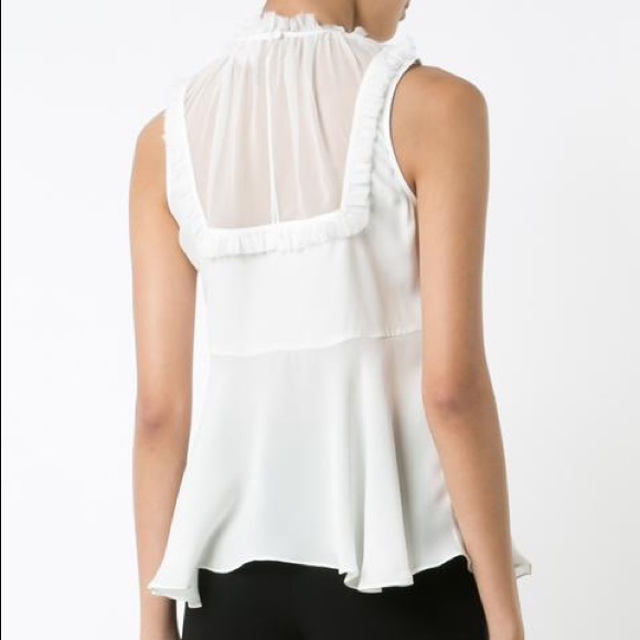 Cinq a’ Sept Romantic Macao Blouse - Ivory XS - Picture 3 of 13